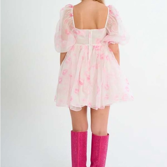 NWT Selkie Kiss on the Lips Silk Gauze Puff Dress XS - Picture 4 of 8